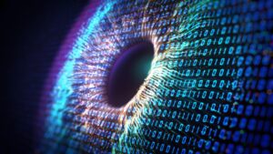line, eye, particle, abstract, technology, digital, future, futuristic, science, tech, concept, datum, background, graphic, network, security, three-dimensional, communication, pattern, ai, bokeh, code, colours, particle, particle, particle, particle, particle, tech, security